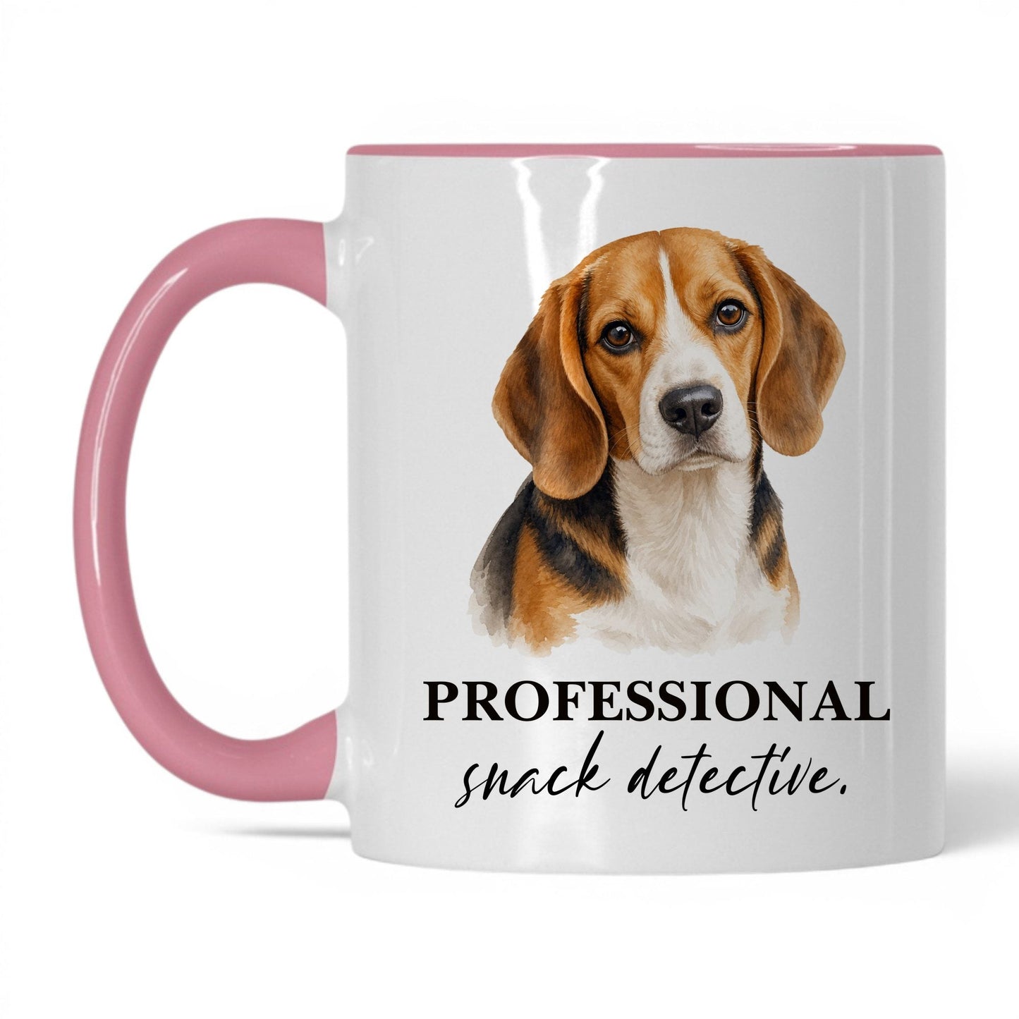 Professional Snack Detective — 11oz White Pink coffee mug