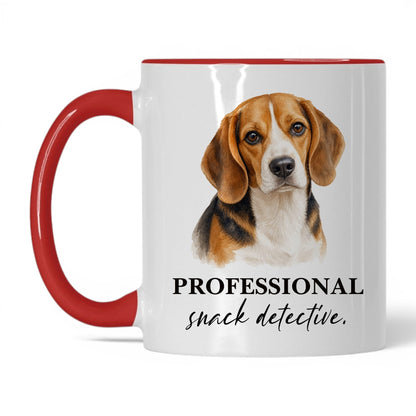 Professional Snack Detective — 11oz White Red coffee mug