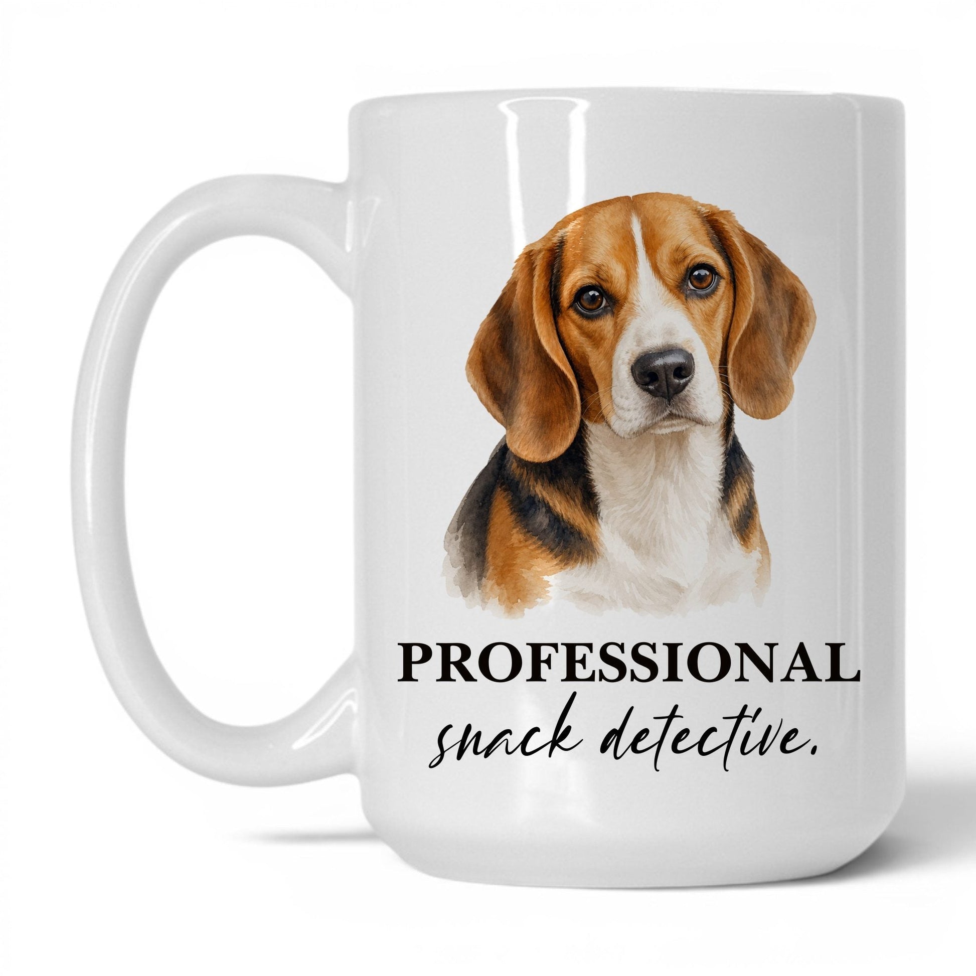 Professional Snack Detective — 15oz White coffee mug