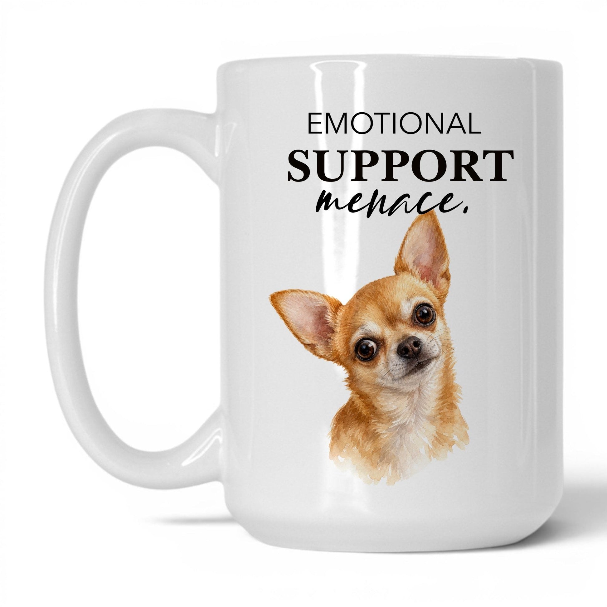 Emotional Support Menace — 15oz White coffee mug
