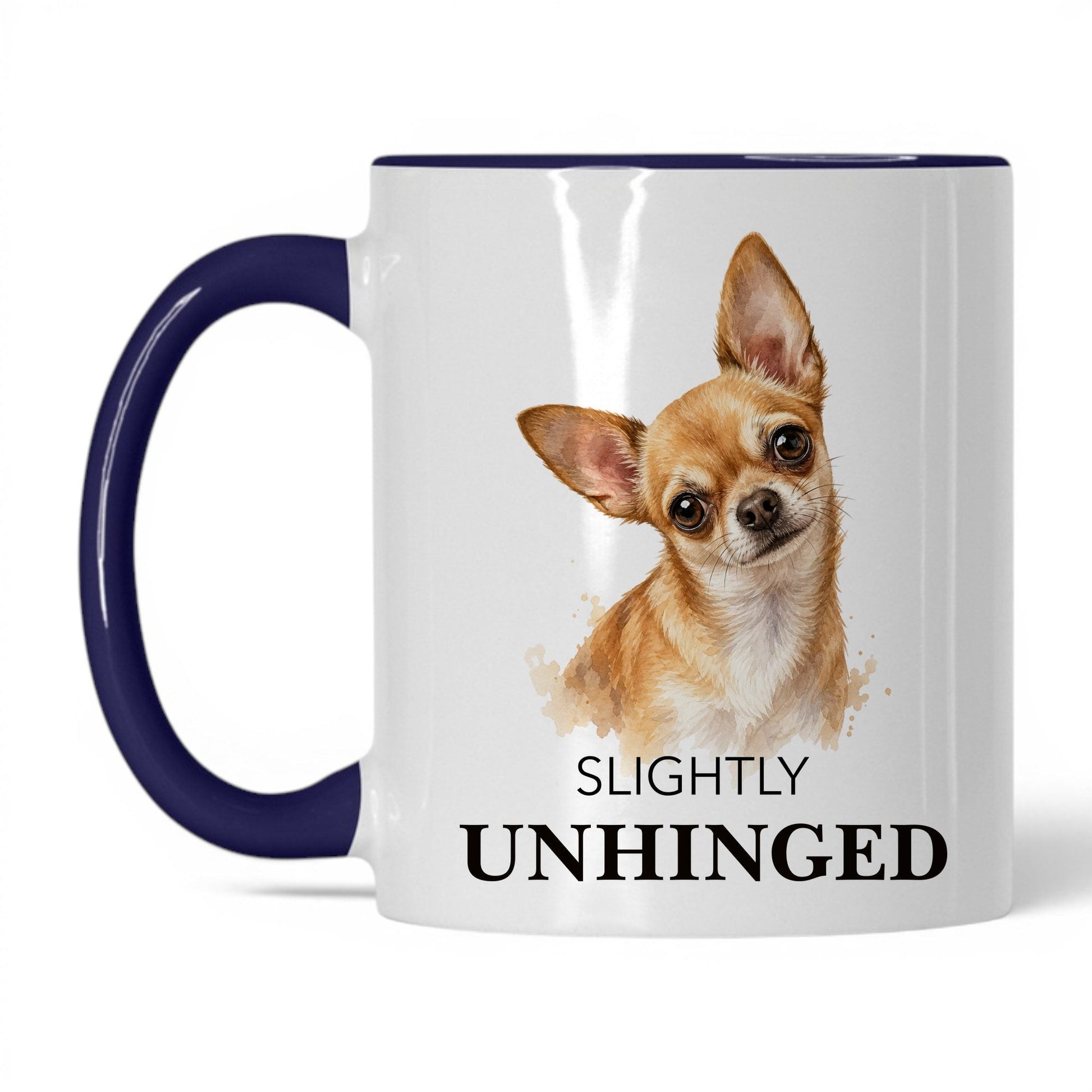 Slightly Unhinged — 11oz White Midnight Blue coffee mug