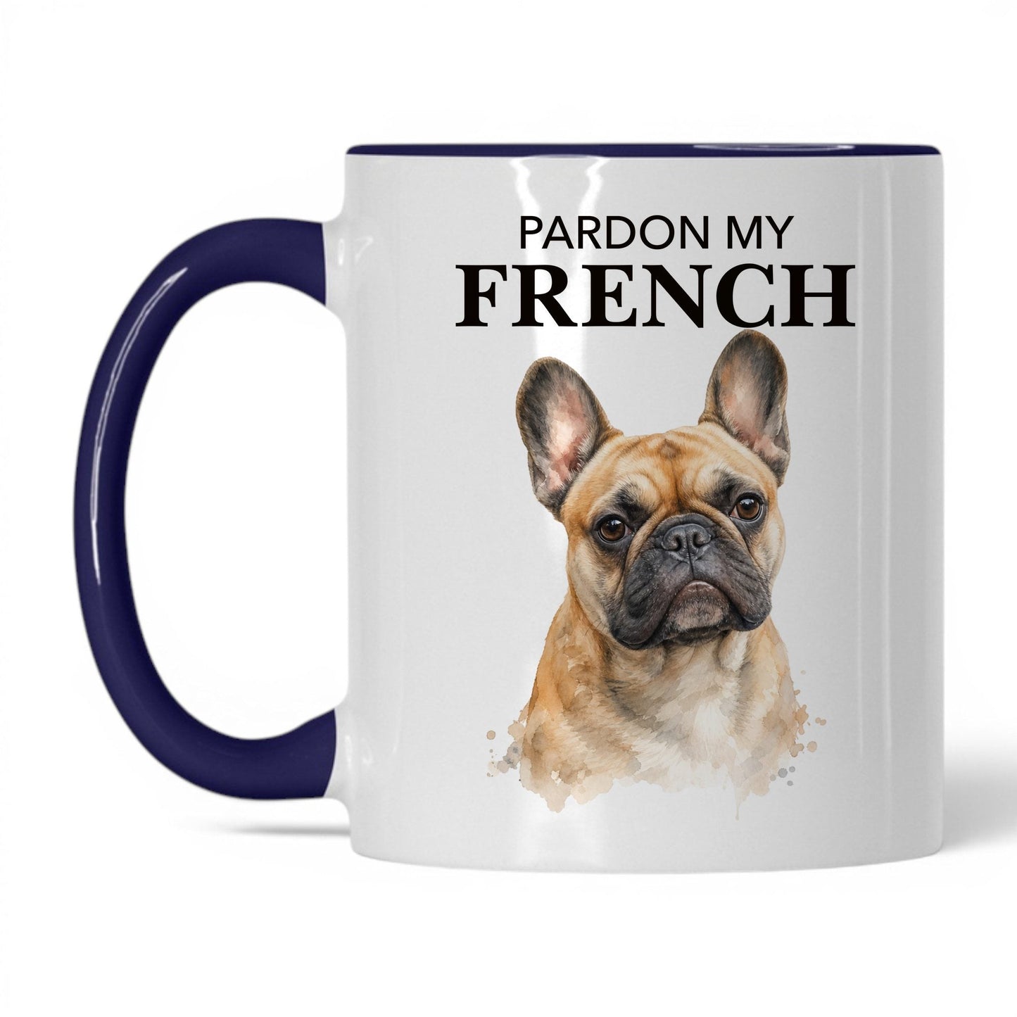 Pardon My French — 11oz White Midnight Blue coffee mug