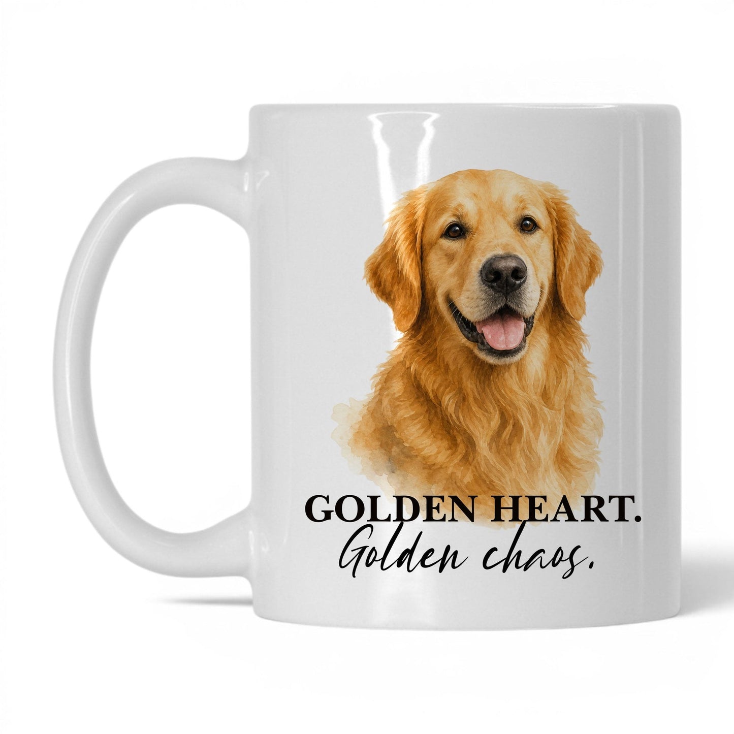 Golden Heart. Golden Chaos — 11oz White coffee mug