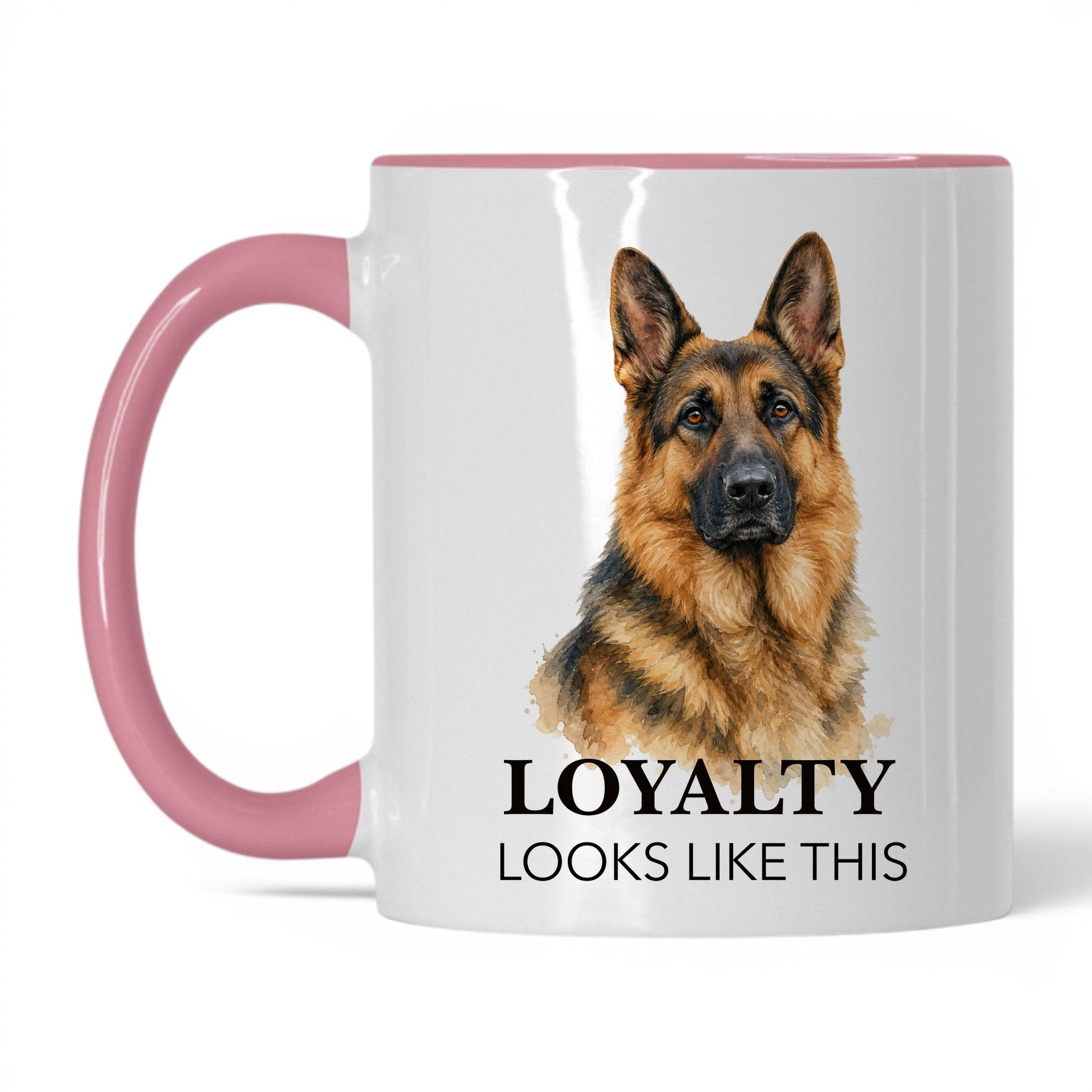 Loyalty Looks Like This — 11oz White Pink coffee mug