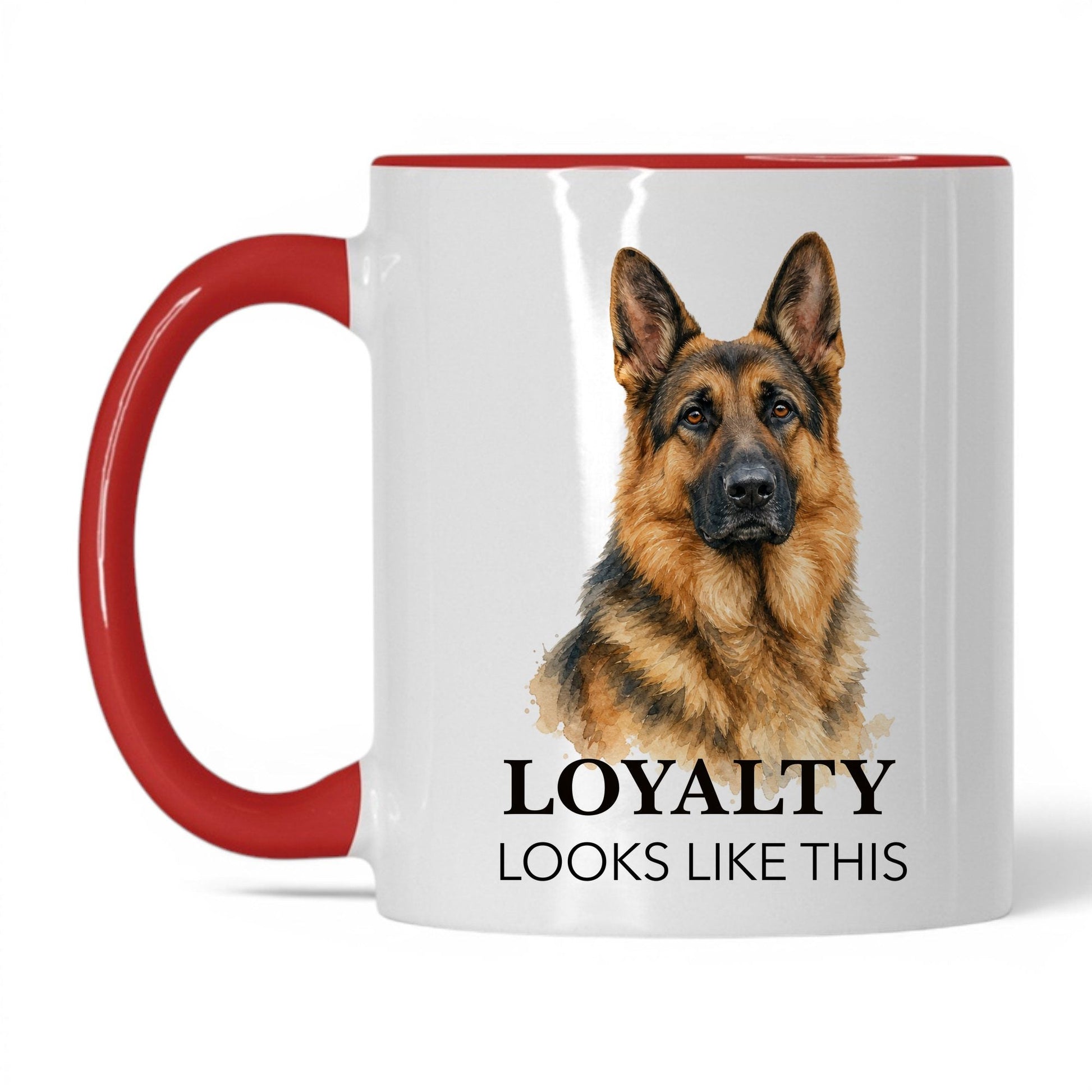 Loyalty Looks Like This — 11oz White Red coffee mug