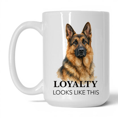 Loyalty Looks Like This — 15oz White coffee mug