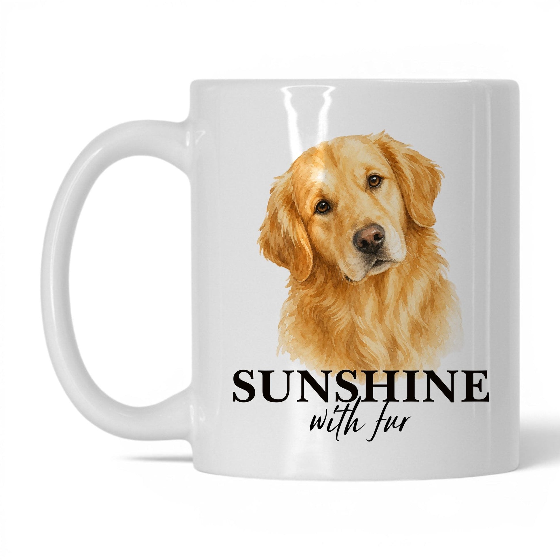 Sunshine with Fur — 11oz White coffee mug