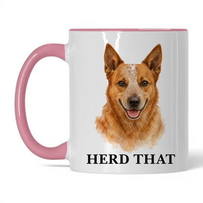 Herd That — 11oz White Pink coffee mug