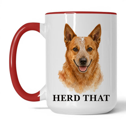 Herd That — 15oz White Red coffee mug