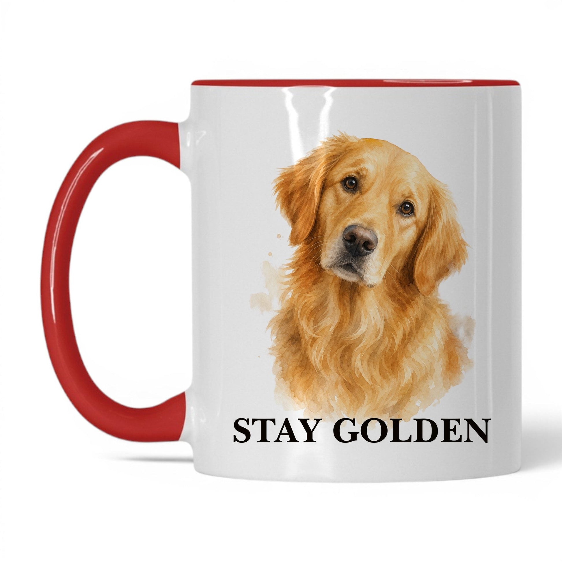 Stay Golden — 11oz White Red coffee mug