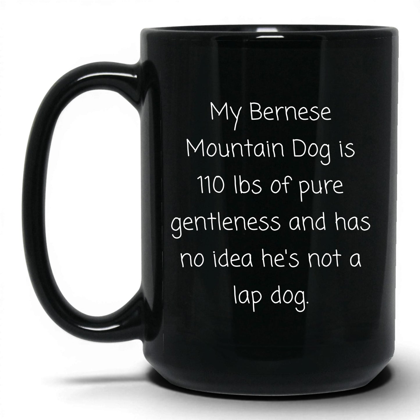 Bernese Mountain Dog Coffee Mug – 15oz   Black Mug
