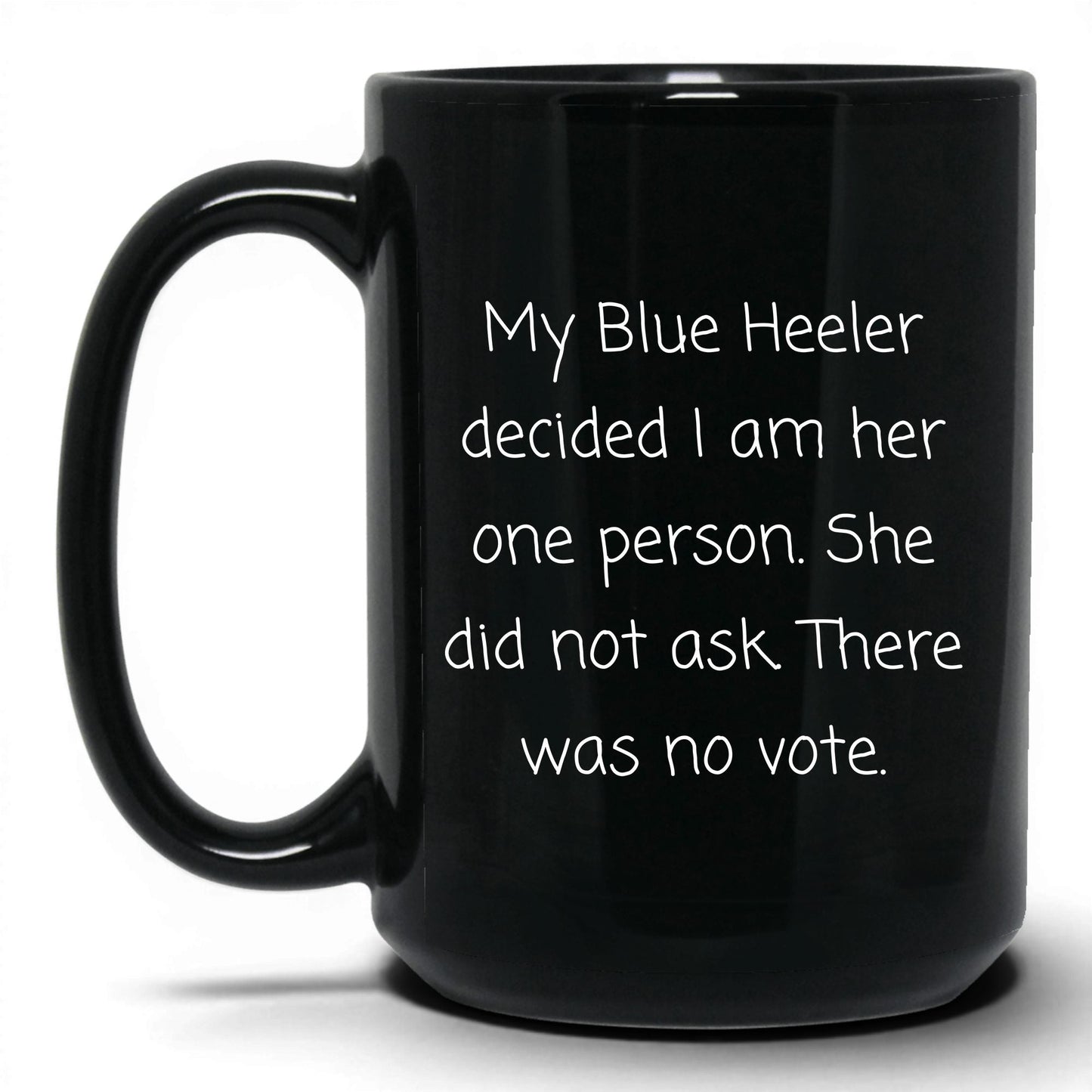 Blue Heeler Dog Mom Coffee Mug – 15oz   Black Mug