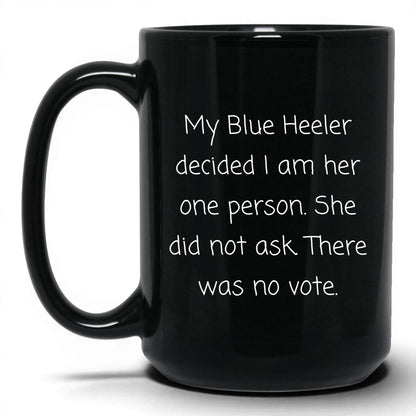 Blue Heeler Dog Mom Coffee Mug – 15oz   Black Mug