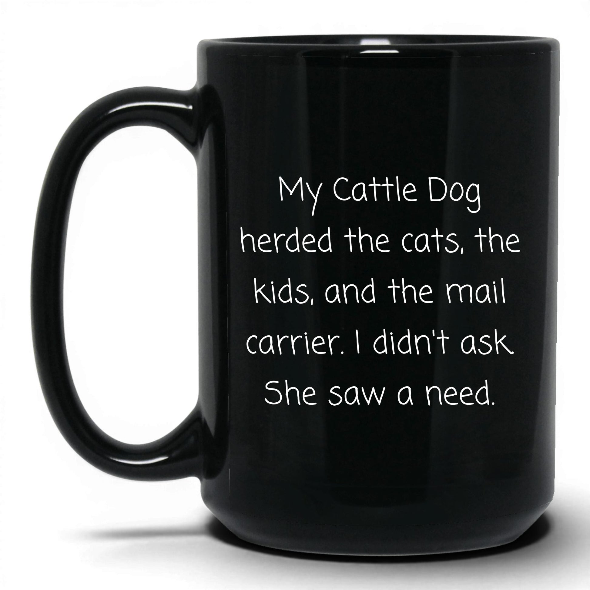 Cattle Dog Mom Coffee Mug – 15oz   Black Mug